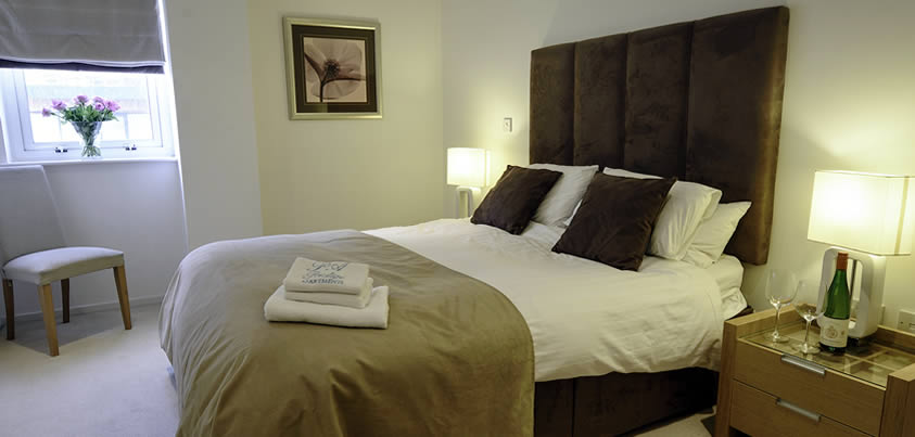 Southampton serviced apartments bedroom