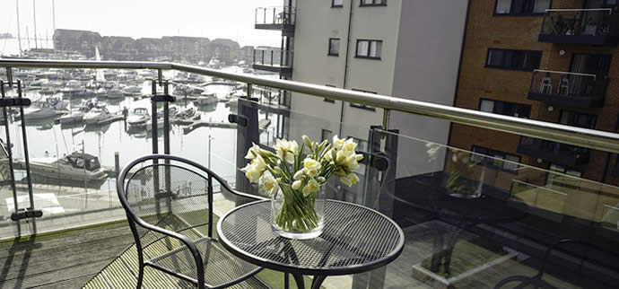 Ocean Village apartment with marina views